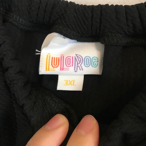 NWT Lularoe Black Waffle Knit Cici dress 3XL - Picture 3 of 7